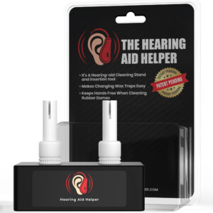 The Hearing Aid Helper Cleaning Stand And Insertion Tool